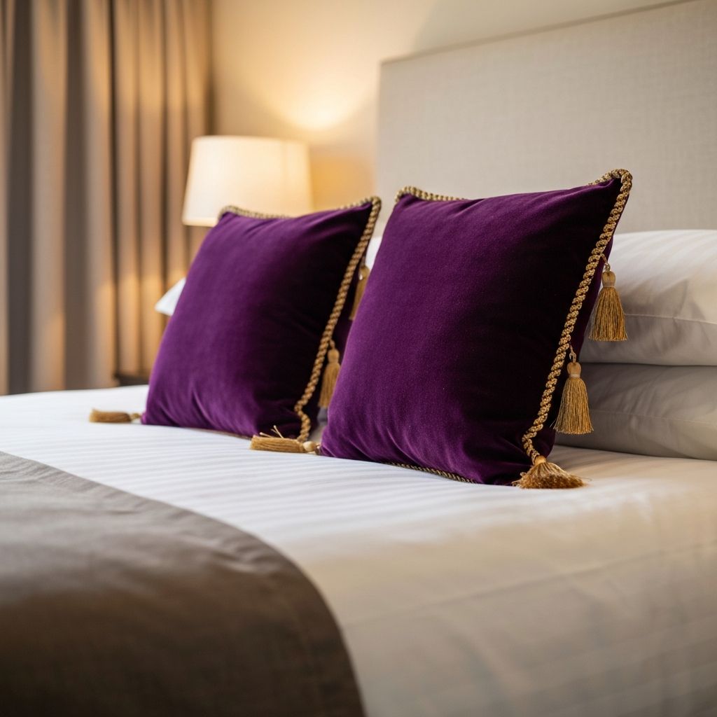 Bespoke throw pillows by The Adorable Interiors