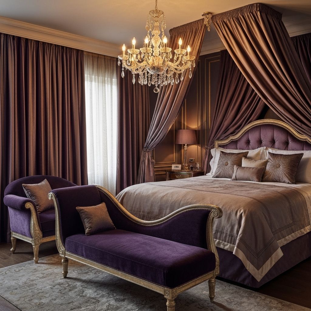 Luxurious bedroom with bespoke linens